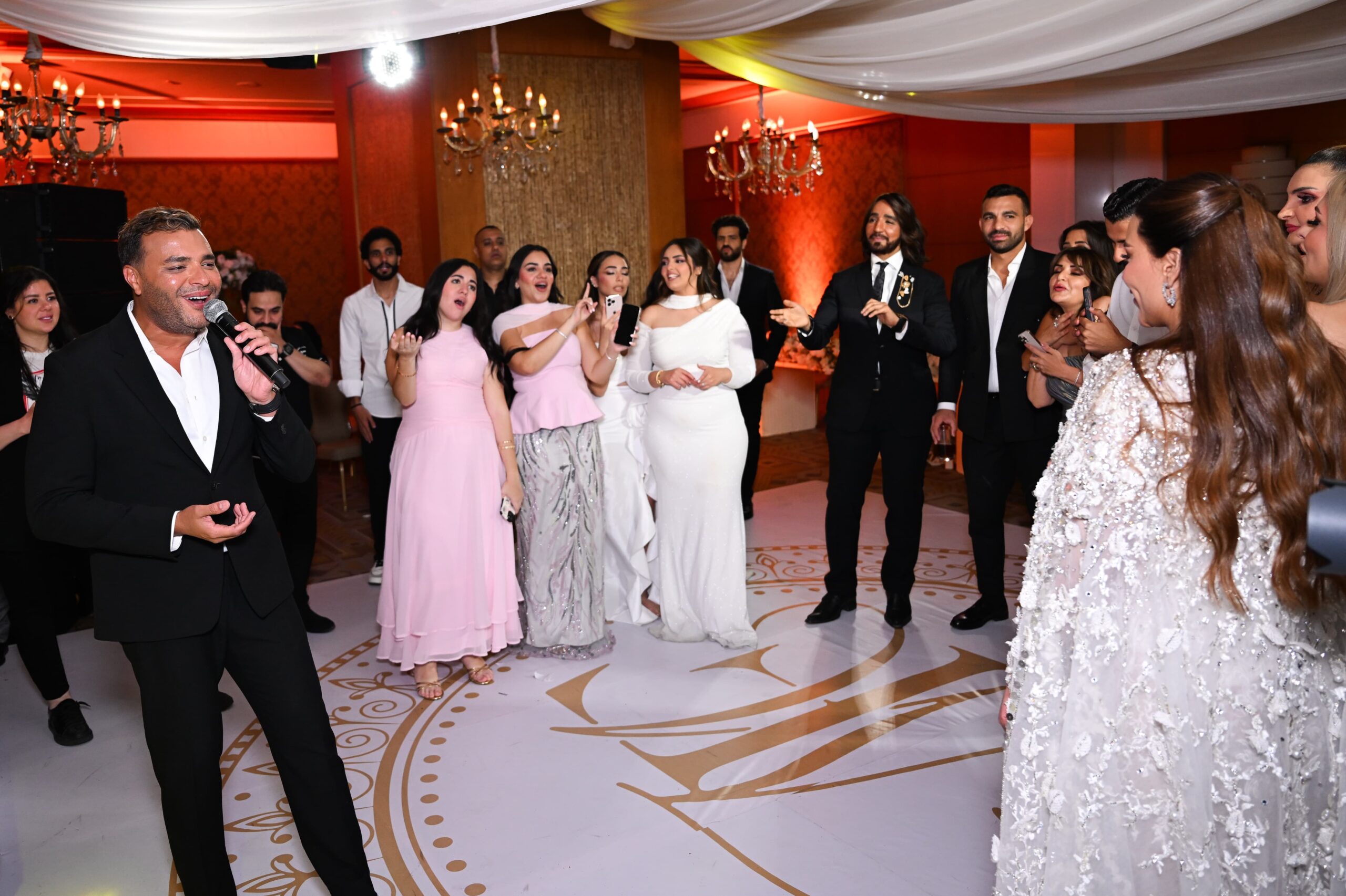 رامي صبري والنجوم يحتفلون بعيد زواج المهندس محمد عطا وسيدة الأعمال فاطمة المهدى