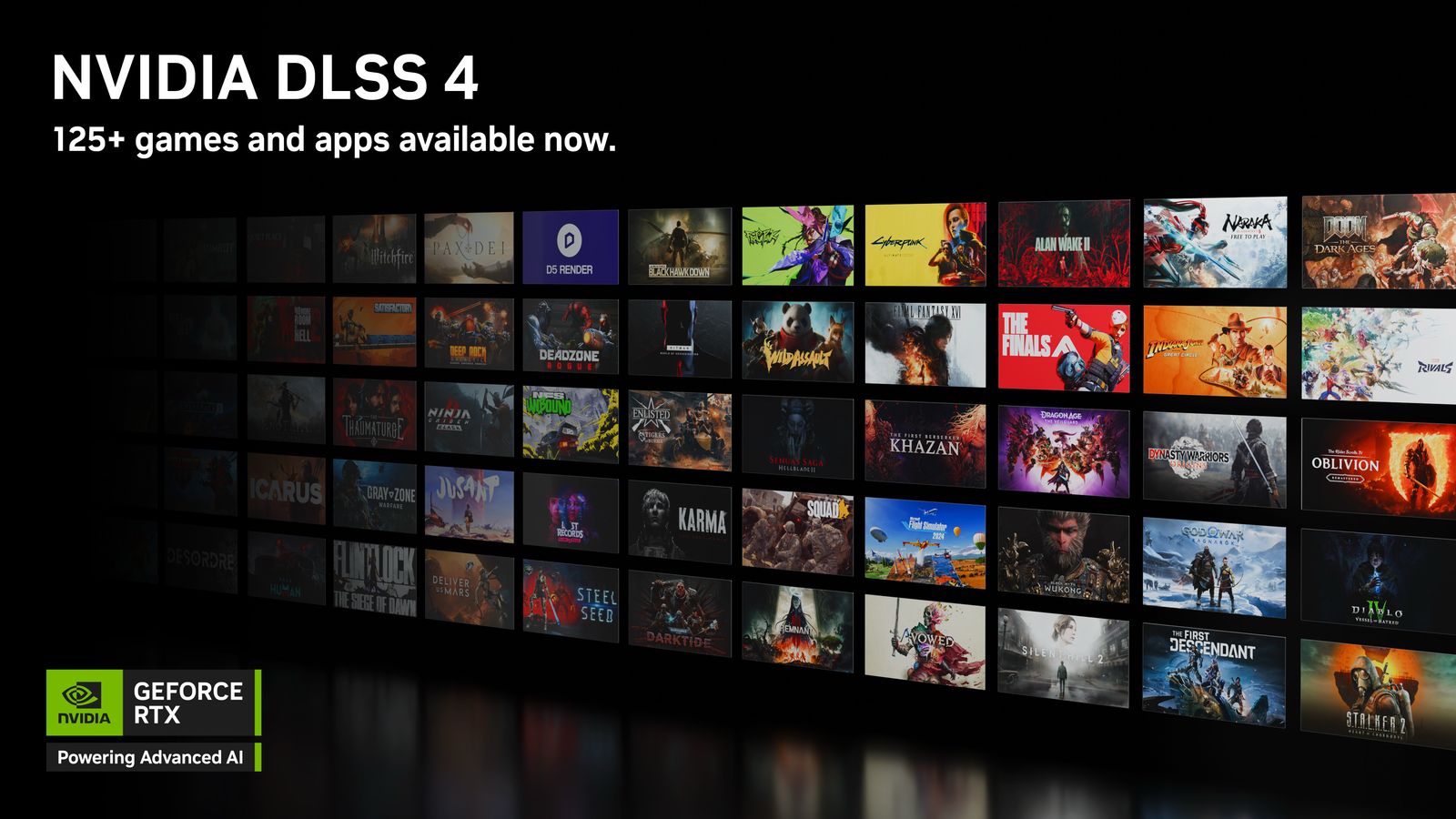 عشاق الالعاب الالكترونية : NVIDIA تُوسع دعم “DLSS 4” الى 125 لعبة وتُطلق Path Tracing للعبة DOOM: The Dark Ages خلال Computex