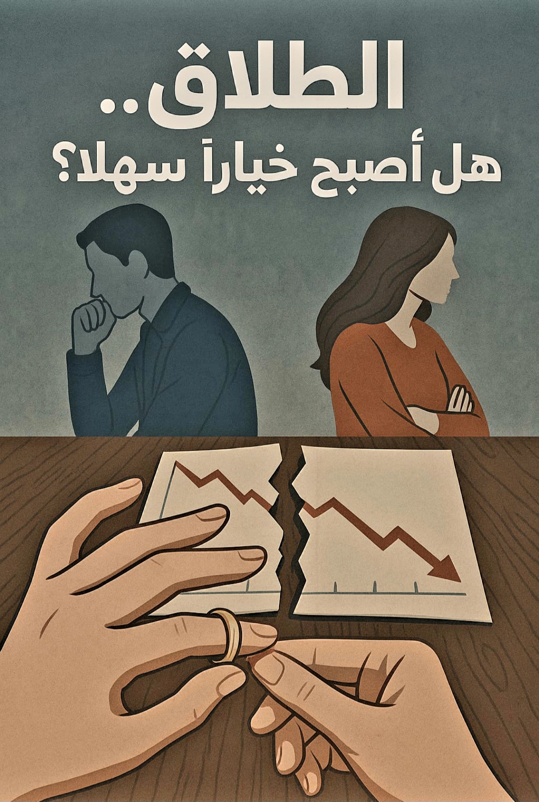 الطلاق… هل تحوّل من قرار مصيري إلى رد فعل سريع؟  ✍️ بقلم…أميرة توفيق